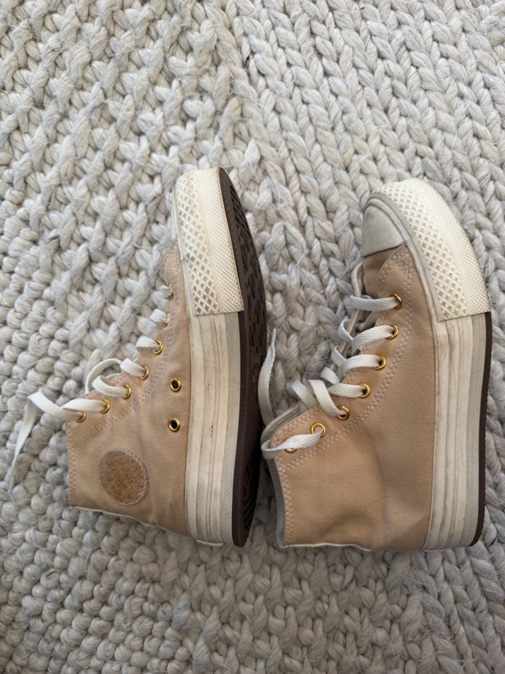 Custom converse platform sneakers